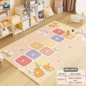 Thảm bali họa tiết chữ số