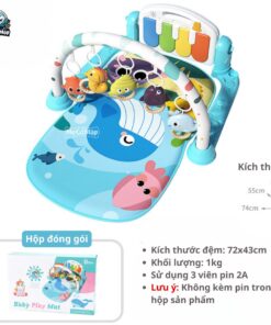 Thảm nhạc cho bé TN01 màu xanh dương