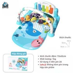 Thảm nhạc cho bé TN01 22 Thảm nhạc cho bé TN01 màu xanh dương