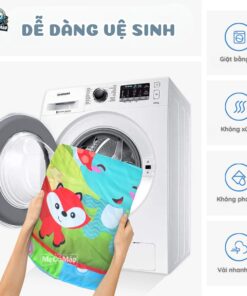 Thảm vải nằm chơi cho bé kèm khung và đồ chơi móc treo