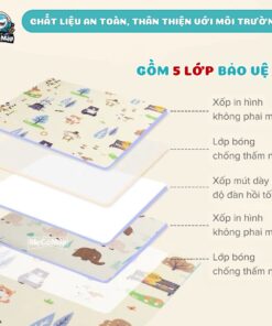 Thảm xốp XPE 2 mặt Pakey dày 1cm 32 tham xop xpe 2 mat 1 cm 3