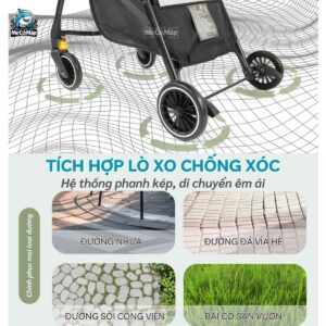Xe đẩy gấp gọn Baobaohao A10 đa năng 22 xe day baobaohao a10 6