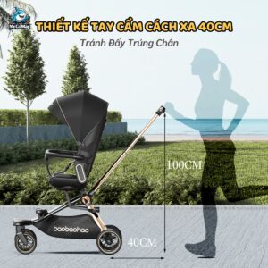 Xe đẩy gấp gọn 2 chiều Baobaohao V16 + Khay ăn dặm V16 86 xe day baobaohao v16 14