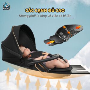 Xe đẩy gấp gọn 2 chiều Baobaohao V16 + Khay ăn dặm V16 88 xe day baobaohao v16 18