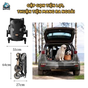 Xe đẩy gấp gọn 2 chiều Baobaohao V16 + Khay ăn dặm V16 83 xe day baobaohao v16 19