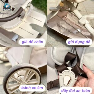 Xe đẩy gấp gọn 2 chiều Baobaohao V16 + Khay ăn dặm V16 67 xe day baobaohao v16 27
