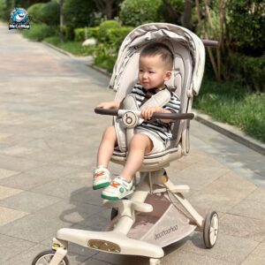 Xe đẩy gấp gọn 2 chiều Baobaohao V16 + Khay ăn dặm V16 66 xe day baobaohao v16 28