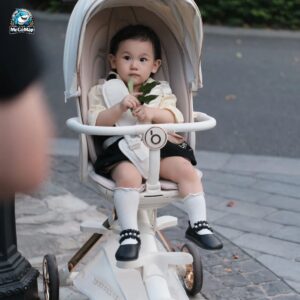 Xe đẩy gấp gọn 2 chiều Baobaohao V16 + Khay ăn dặm V16 61 xe day baobaohao v16 32