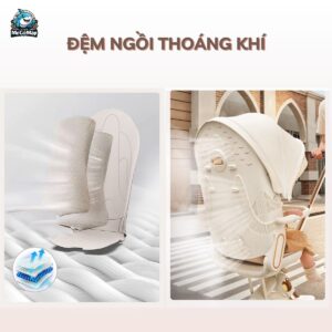 Xe đẩy gấp gọn 2 chiều Baobaohao V16 + Khay ăn dặm V16 73 xe day baobaohao v16 7