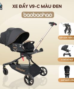 Xe đẩy cho bé Baobaohao V9-C màu đen