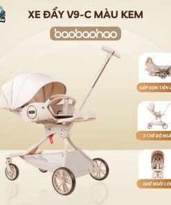 Xe đẩy cho bé Baobaohao V9-C màu kem
