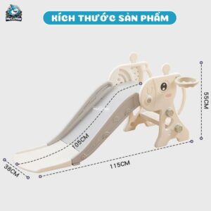 Cầu trượt Hươu KS04 30 cau truot cho be huou KS04 6