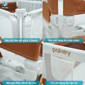 Thanh chắn giường Pakey S1 nâng cấp 64 Thiết kế tỉ mỉ từng chi tiết nhằm đảm bảo an toàn và sự tiện lợi cho người sử dụng