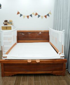Thanh chắn giường Pakey S1 nâng cấp 69 Hạ cả 2 bên, thuận tiện cho việc di chuyển của ba mẹ