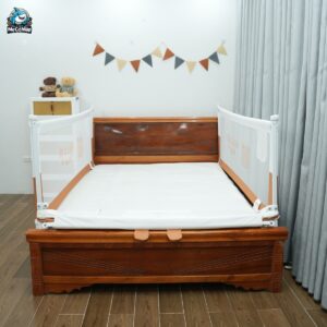 Thanh chắn giường Pakey S1 nâng cấp 69 Hạ cả 2 bên, thuận tiện cho việc di chuyển của ba mẹ