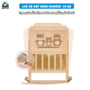 Giường cũi gỗ Pakey CG01