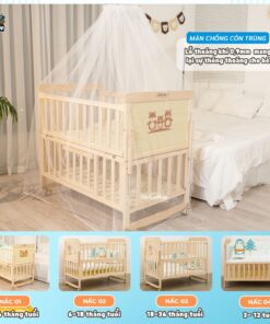 Giường cũi gỗ Pakey CG01