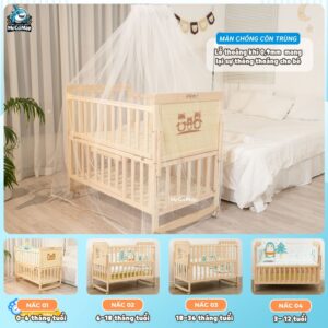 Giường cũi gỗ Pakey CG01