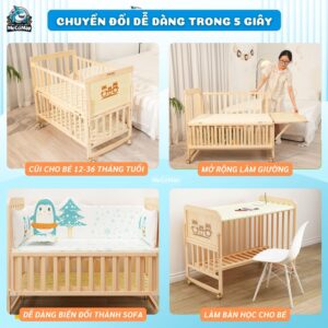 Giường cũi gỗ Pakey CG01