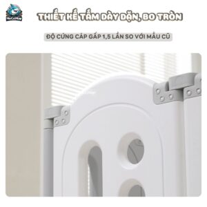 Quây cũi nhựa gấp gọn Funny Bear 33 quay cui gap gon funny bear 13