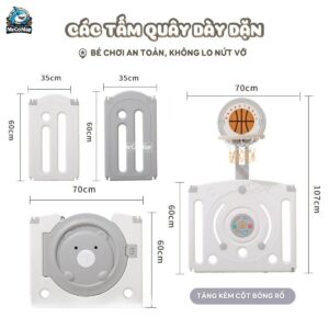 Quây cũi nhựa gấp gọn Funny Bear 39 quay cui gap gon funny bear 14