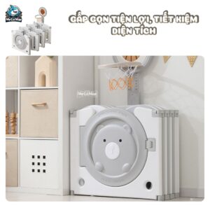 Quây cũi nhựa gấp gọn Funny Bear 32 quay cui gap gon funny bear 15