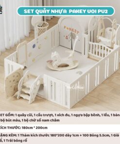 quây cũi cho bé đa năng Pakey voi PV02