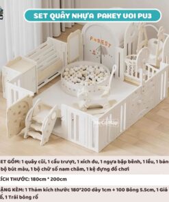 quây cũi cho bé đa năng Pakey voi PV03