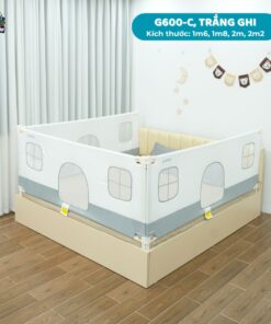 Thanh chắn giường Pakey G600-C trắng ghi
