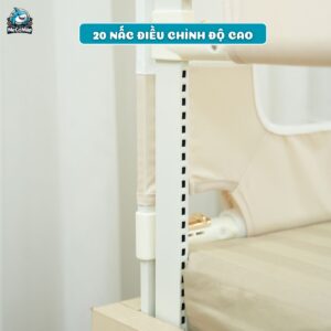 Thanh chắn được trang bị 20 nấc điều chỉnh kích thước chiều cao