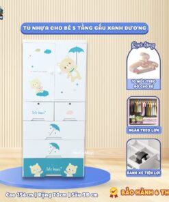 TỦ HX004 màu xanh