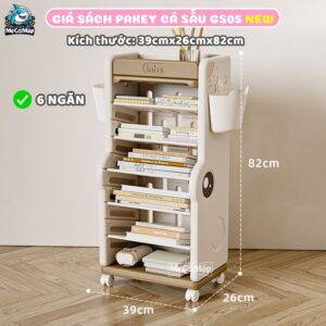 Giá sách Cá Sấu GS05