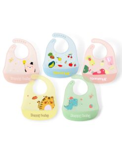 Yếm ăn dặm cho bé silicon có máng