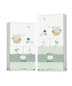 Tủ nhựa cho bé Pakey HX004 màu xanh lá