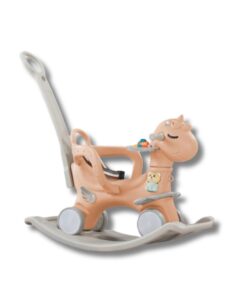 Ngựa bập bênh đa năng 6in1 màu hồng