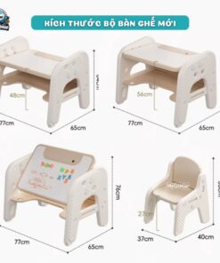 Bộ bàn học thông minh kèm bảng vẽ Pakey YY02-YY03
