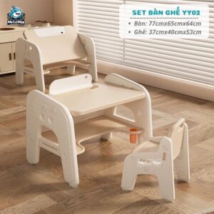 Bộ bàn học thông minh kèm bảng vẽ Pakey YY02-YY03