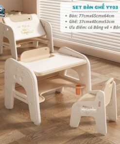 Bộ bàn học thông minh kèm bảng vẽ Pakey YY02-YY03