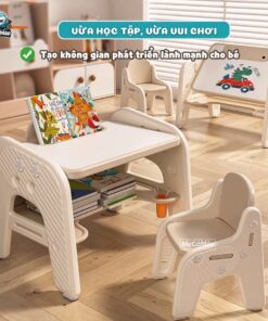 Bộ bàn học thông minh kèm bảng vẽ Pakey YY02-YY03