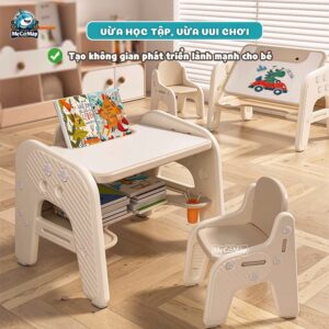 Bộ bàn học thông minh kèm bảng vẽ Pakey YY02-YY03