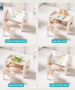 Bộ bàn học thông minh kèm bảng vẽ Pakey YY02-YY03