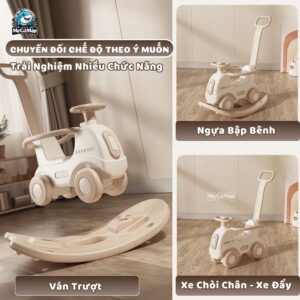 Bập bênh đa năng 4in1 Pakey RH03