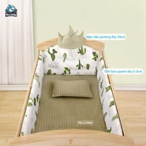 Bộ quây ga - nệm - gối nôi cũi cho bé 29 Bộ quây ga nệm gối cho nôi cũi của bé
