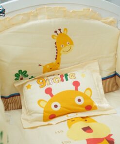 Bộ quây ga nệm gối cho nôi cũi của bé