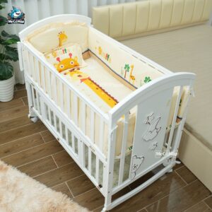 Bộ quây ga - nệm - gối nôi cũi cho bé 21 Bộ quây ga nệm gối cho nôi cũi của bé