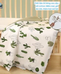 Bộ quây ga nệm gối cho nôi cũi của bé