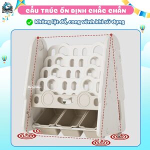 Kệ sách cho bé hình cây thông Pakey GS04 20 GIÁ SÁCH CÂY THÔNG GS04