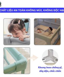 Quây bóng khung inox Pakey P-K2 màu xanh 17 Quây vải PAKEY P-K2