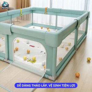 Quây bóng khung inox Pakey P-K2 màu xanh 13 Quây vải PAKEY P-K2