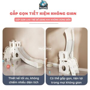 Cầu trượt lâu đài P-CS06 Note: Sản phẩm không có kính viễn vọng như ảnh